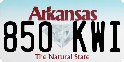 AR license plate 850KWI