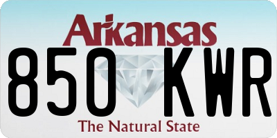 AR license plate 850KWR
