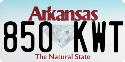 AR license plate 850KWT