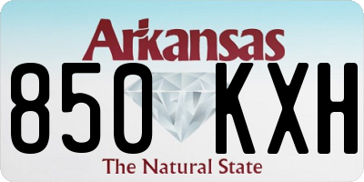 AR license plate 850KXH