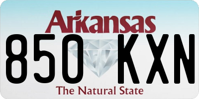 AR license plate 850KXN