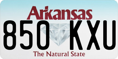 AR license plate 850KXU