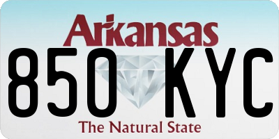AR license plate 850KYC