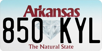 AR license plate 850KYL