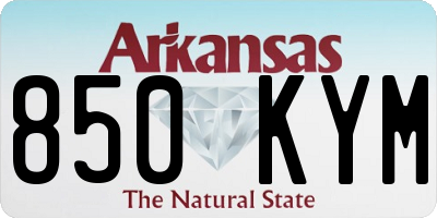 AR license plate 850KYM