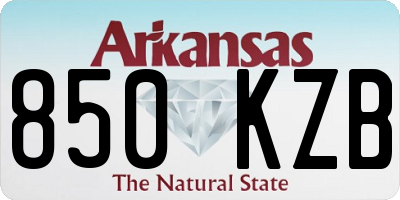 AR license plate 850KZB