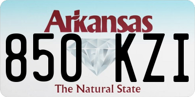 AR license plate 850KZI