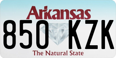 AR license plate 850KZK