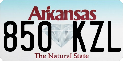 AR license plate 850KZL