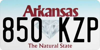 AR license plate 850KZP