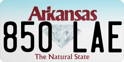 AR license plate 850LAE