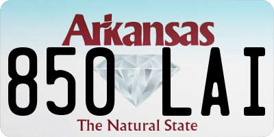 AR license plate 850LAI