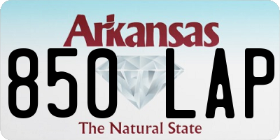 AR license plate 850LAP