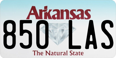 AR license plate 850LAS