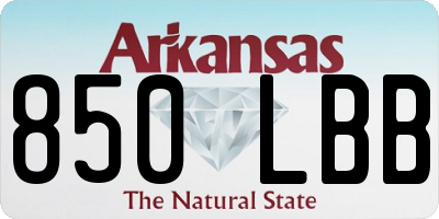 AR license plate 850LBB