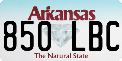 AR license plate 850LBC