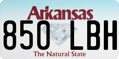 AR license plate 850LBH