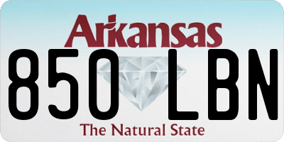 AR license plate 850LBN