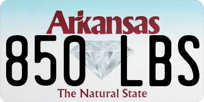 AR license plate 850LBS