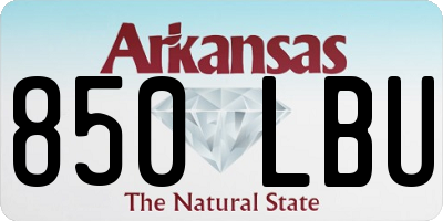 AR license plate 850LBU