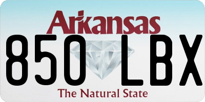AR license plate 850LBX