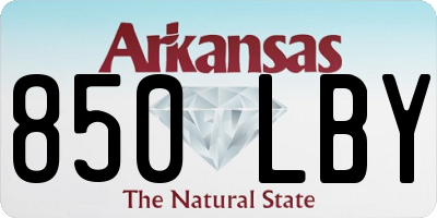 AR license plate 850LBY