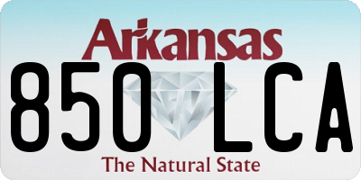 AR license plate 850LCA