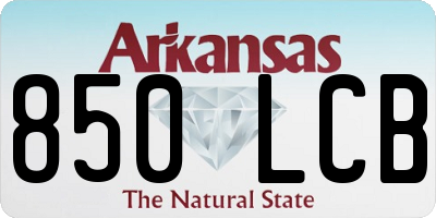 AR license plate 850LCB
