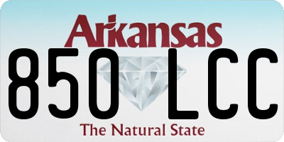 AR license plate 850LCC