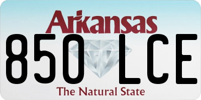 AR license plate 850LCE
