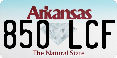 AR license plate 850LCF