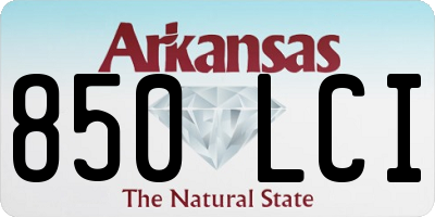 AR license plate 850LCI