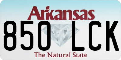 AR license plate 850LCK