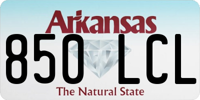 AR license plate 850LCL