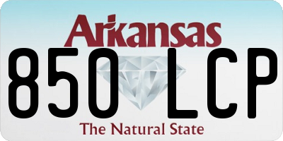 AR license plate 850LCP