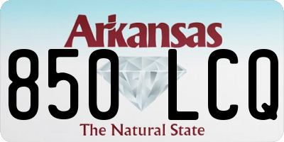 AR license plate 850LCQ