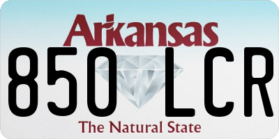 AR license plate 850LCR