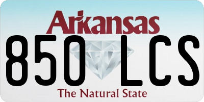 AR license plate 850LCS