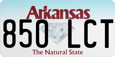 AR license plate 850LCT