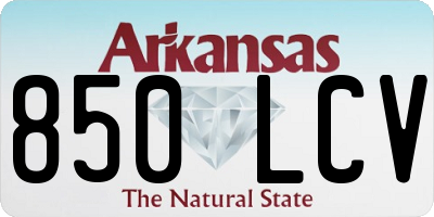 AR license plate 850LCV