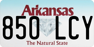 AR license plate 850LCY
