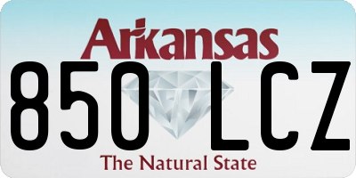 AR license plate 850LCZ