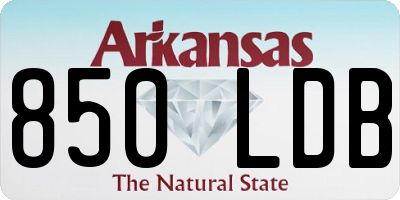 AR license plate 850LDB