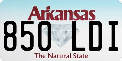 AR license plate 850LDI