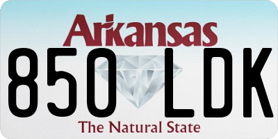 AR license plate 850LDK