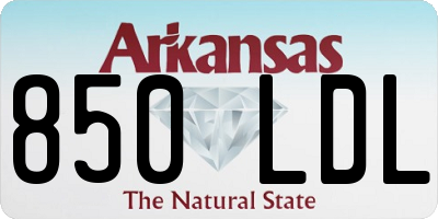 AR license plate 850LDL