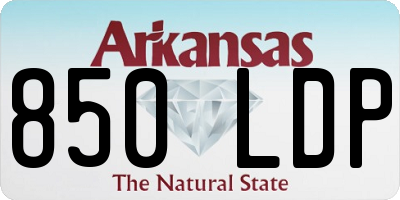 AR license plate 850LDP