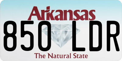 AR license plate 850LDR