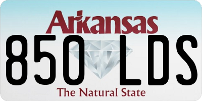 AR license plate 850LDS