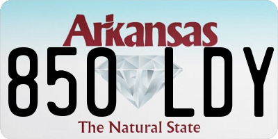 AR license plate 850LDY